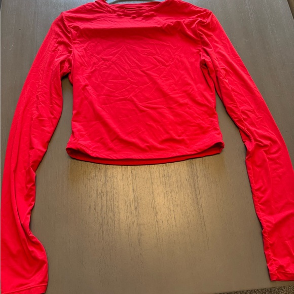 SKIMS Vibrant Red Long Sleeve Top - Picture 2 of 3